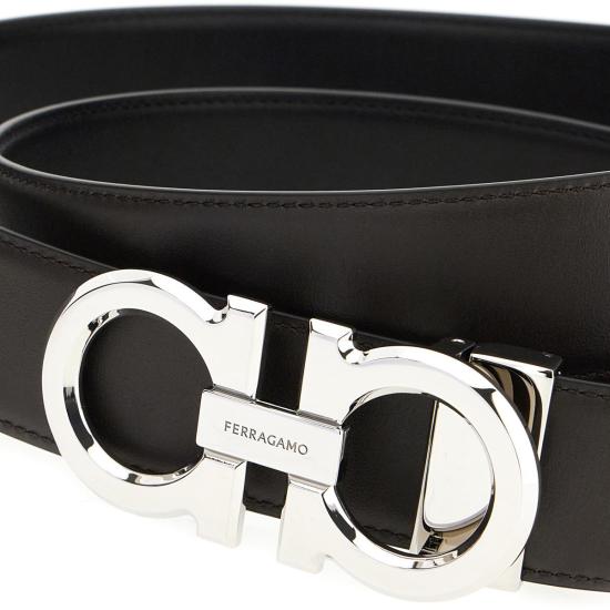 26SS 살바토레 페라가모 가죽 벨트 679710 BLACK - SALVATORE FERRAGAMO