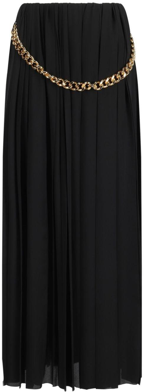 25SS 발렌시아가 롱 스커트 808778TGO081000 BLACK