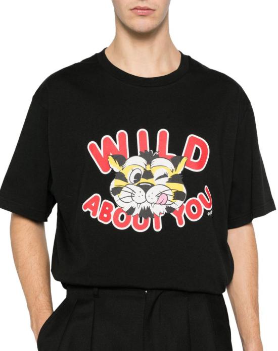 26SS 겐조 Wild Tiger 티셔츠 FG55TS2064SG99J BLACK - KENZO