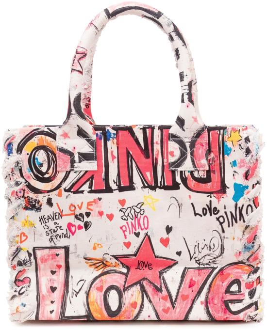 26SS 핑코 토트백 106673A3B6ZW0Q WHITE - PINKO