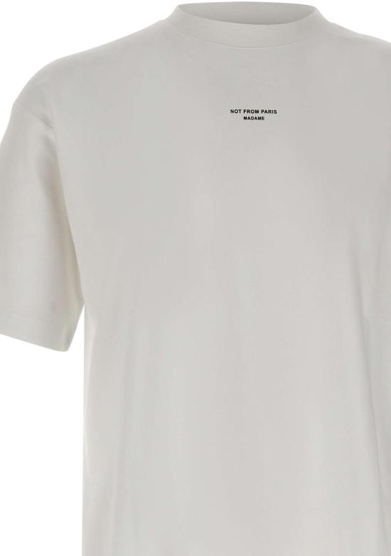 26SS 드롤드무슈 반팔 티셔츠 TS202CO002OPW WHITE - DROLE DE MONSIEUR