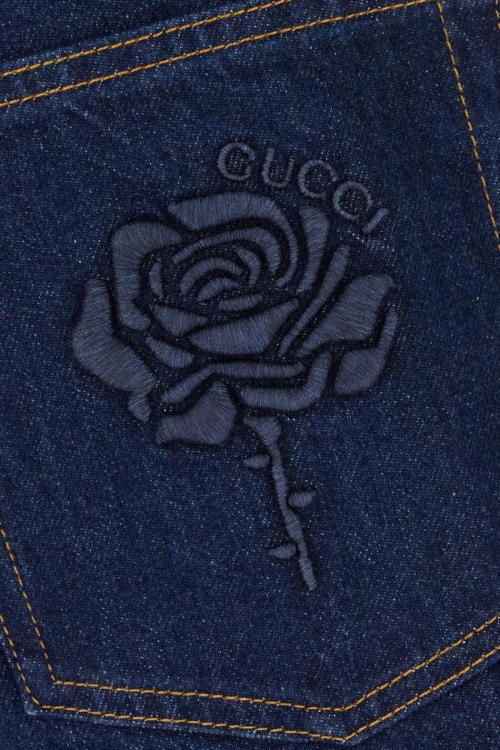 25SS 구찌 자수 데님 트라우저 815629XDC6V4759 BLUE - GUCCI