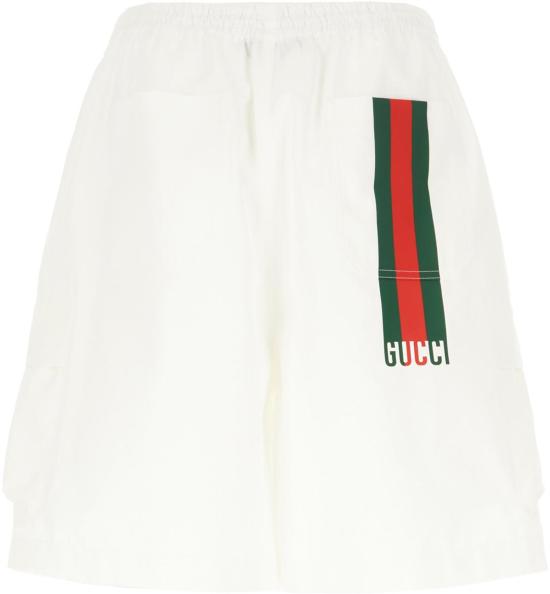 25SS 구찌 웹 버뮤다 쇼츠 814620ZAIAK9174 WHITE - GUCCI