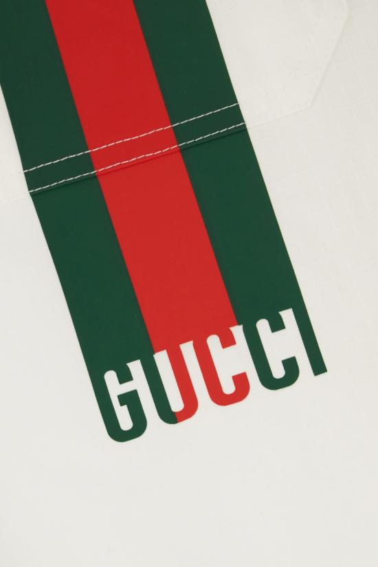 25SS 구찌 웹 버뮤다 쇼츠 814620ZAIAK9174 WHITE - GUCCI