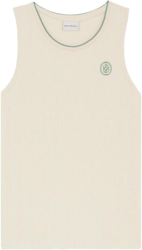 26SS 드롤드무슈 민소매 티셔츠 KTS319CO267OW WHITE