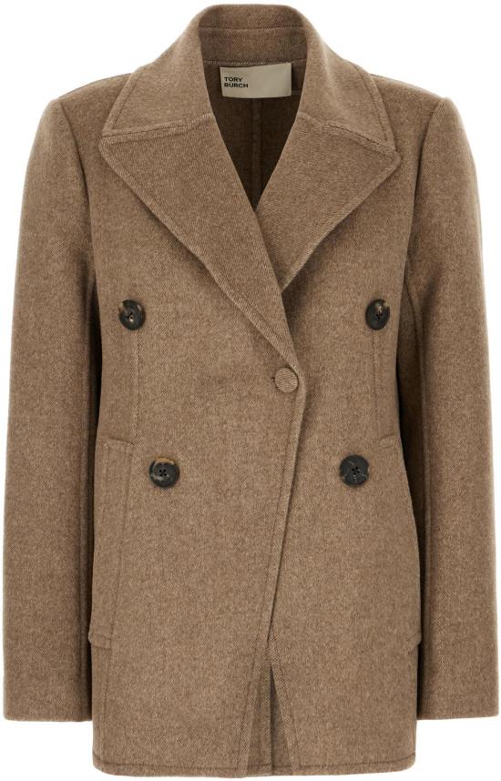 25FW 토리버치 코트 176371096 BROWN