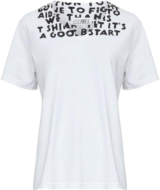 25SS 마르지엘라 반팔 티셔츠 S62GD0203M20108100 WHITE