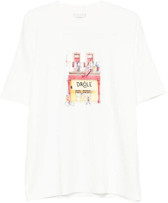 26SS 드롤드무슈 반팔 티셔츠 KTS307CO002OW DIVERS