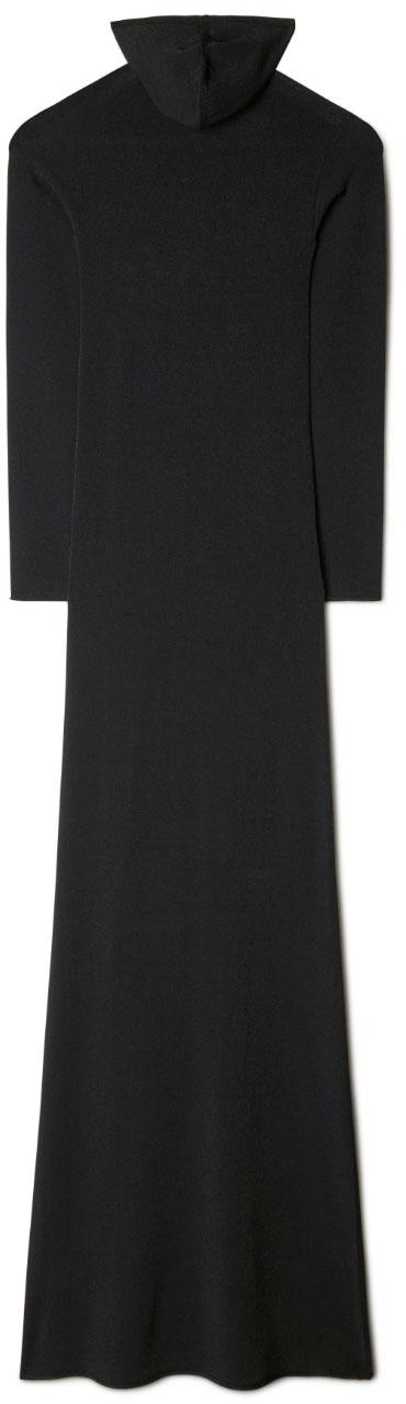  오프화이트 롱 원피스 OWHI090S23KNI0011045 BLACK - OFF WHITE