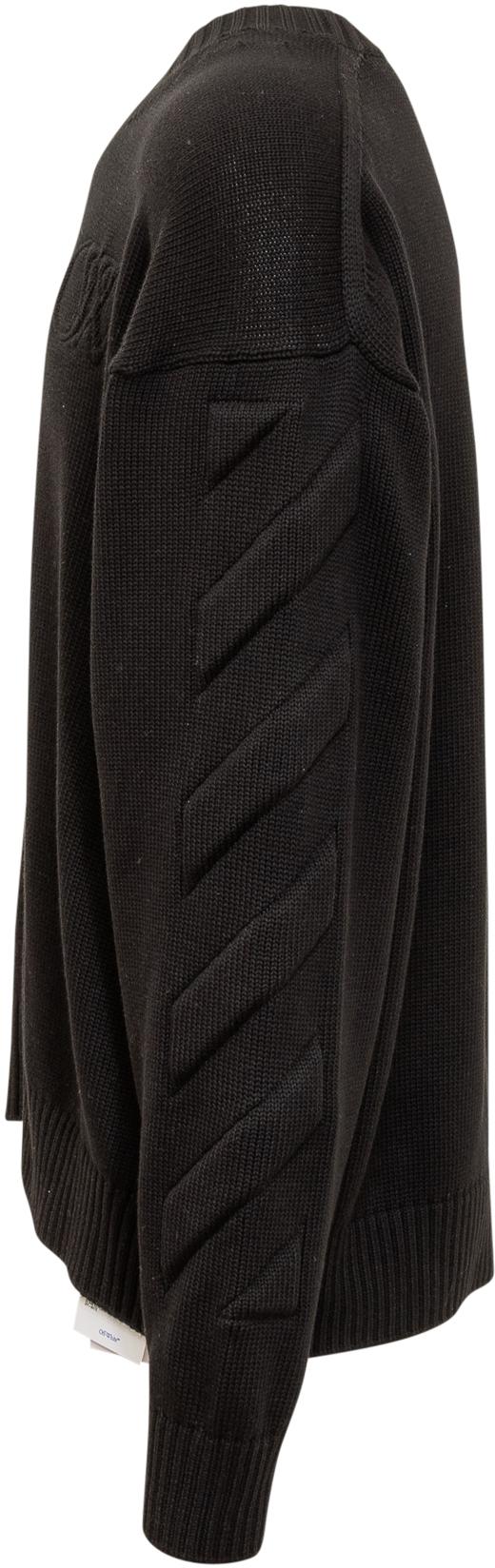  오프화이트 스웨터 OMHE151C99KNI0011010 BLACK - OFF WHITE