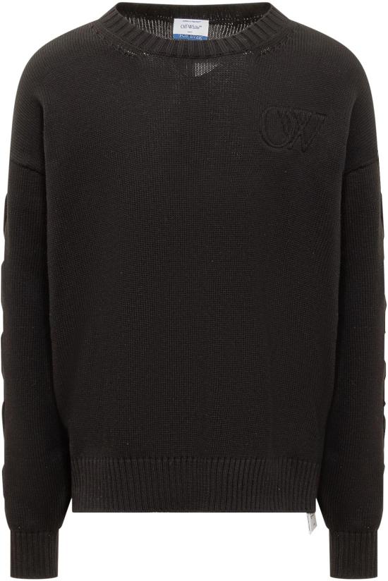  오프화이트 스웨터 OMHE151C99KNI0011010 BLACK