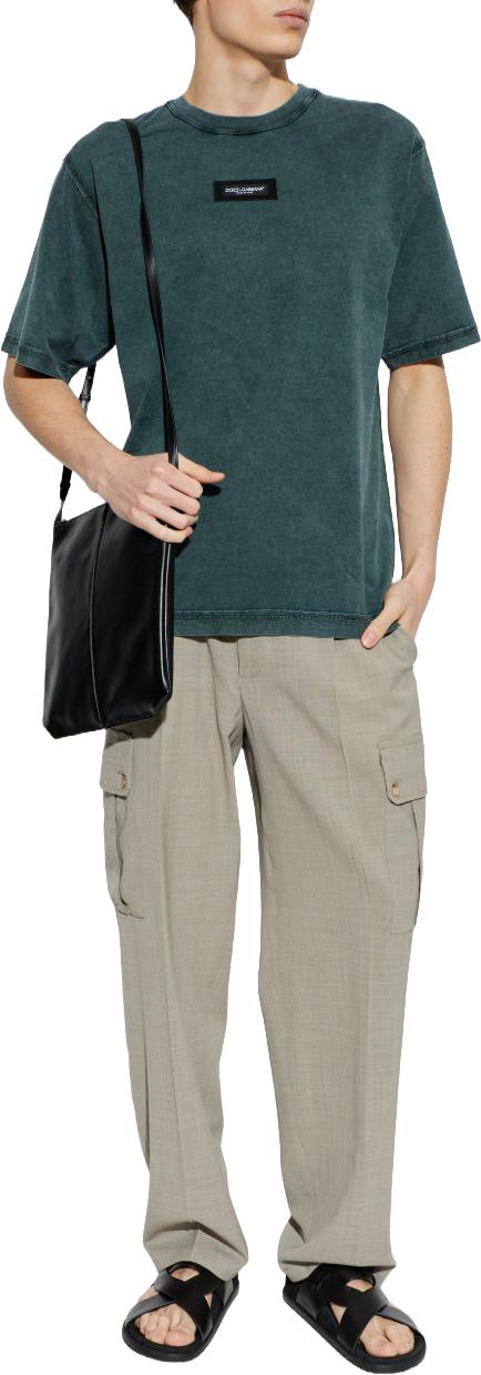 26SS 돌체앤가바나 반팔 티셔츠 G8RI4TG7P1OV0707 GREEN - DOLCE & GABBANA