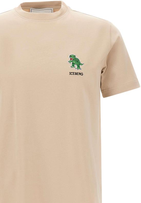 26SS 아이스 비 아이스버그 반팔 티셔츠 26EI1P0F0156318BEIGE - ICE B ICEBERG