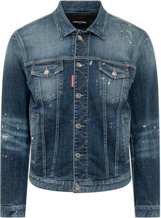 26SS 디스퀘어드2 데님 자켓 S74AM1693S30664470 BLUE