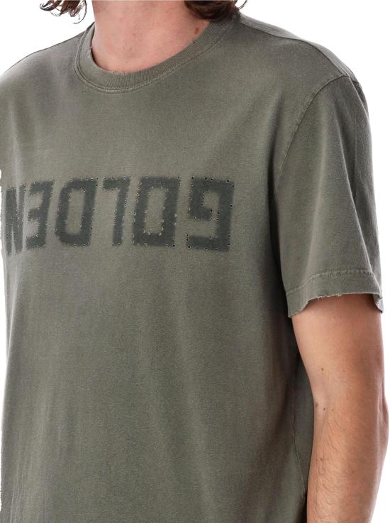 26SS 골든구스 반팔 티셔츠 GMP01220 DIERENPRINT - GOLDEN GOOSE