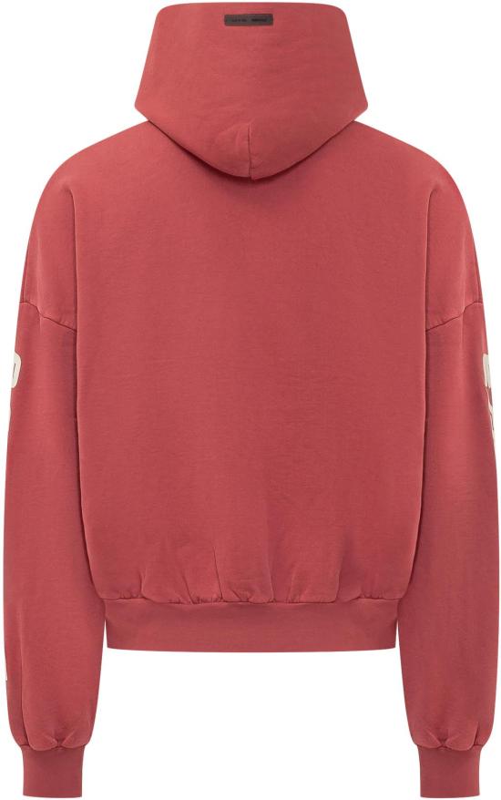 26SS 피어오브갓 후드 티셔츠 192HO256901FCRIMSON RED - FEAR OF GOD