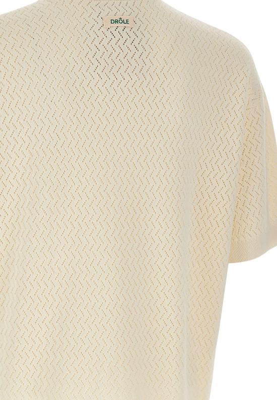 26SS 드롤드무슈 스웨터 KPO202CO292OW WHITE - DROLE DE MONSIEUR