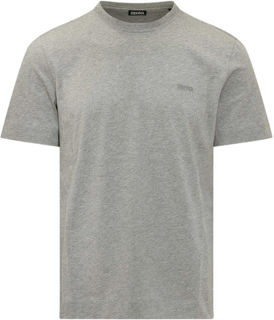 26SS 에르메네질도제냐 반팔 티셔츠 RUH360A3H765K95 LICHTGREY