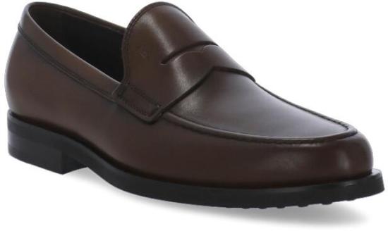 25FW 토즈 스탬프 모노그램 스웨이드 로퍼 XXM0ZF0Q920D9CS801 BROWN - TODS
