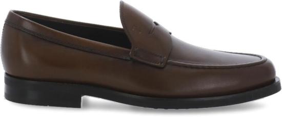 25FW 토즈 스탬프 모노그램 스웨이드 로퍼 XXM0ZF0Q920D9CS801 BROWN