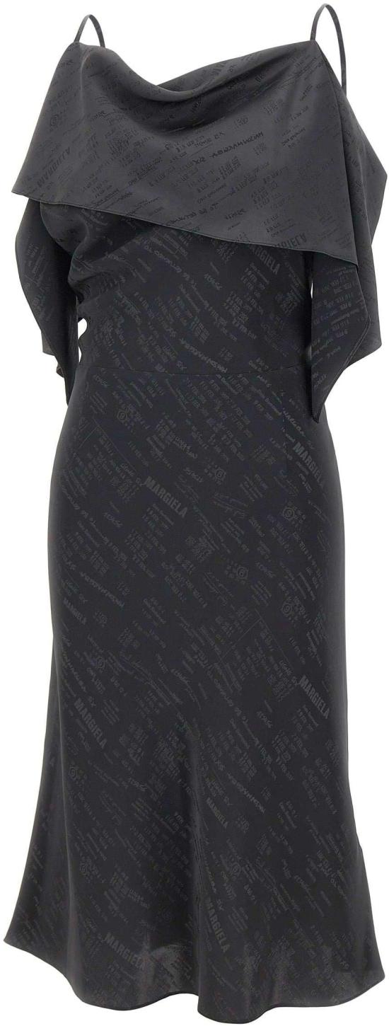 26SS MM6 메종마르지엘라 미디 원피스 S52DD0082M35737002J BLACK