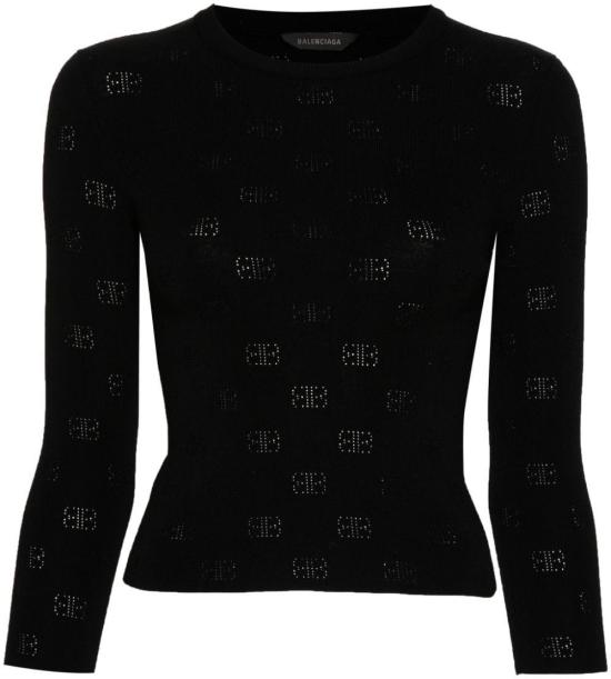 25SS 발렌시아가 스웨터 793613T52151000 BLACK