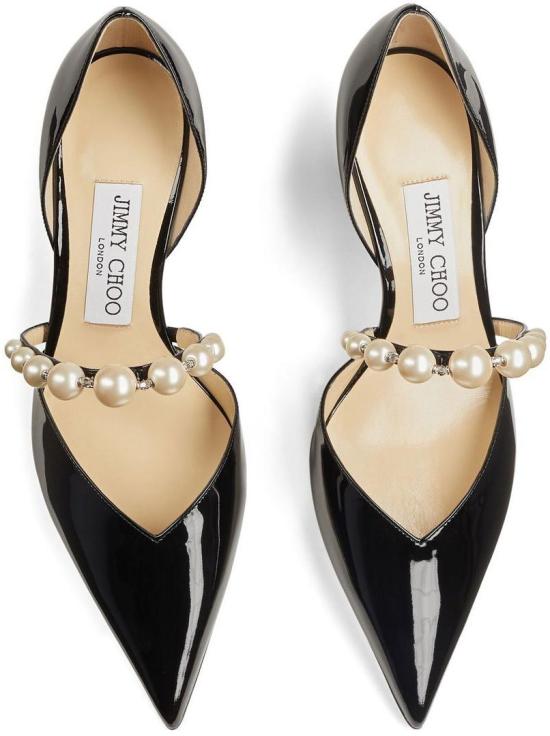26FW 지미추 힐/펌프스 AURELIE65XKMBLACKWHITE - JIMMY CHOO