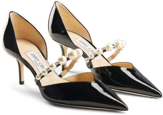 26FW 지미추 힐/펌프스 AURELIE65XKMBLACKWHITE - JIMMY CHOO