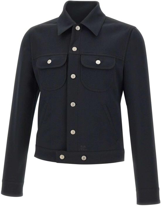 26SS 쿠레쥬 자켓 VESCBL024PL0007BLACK