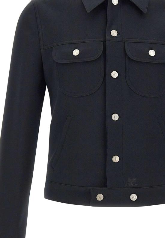 26SS 쿠레쥬 자켓 VESCBL024PL0007BLACK - COURREGES