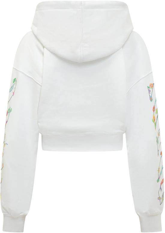 26SS 오프화이트 후드 티셔츠 2BB056S26FLE0010110 WHITE - OFF WHITE