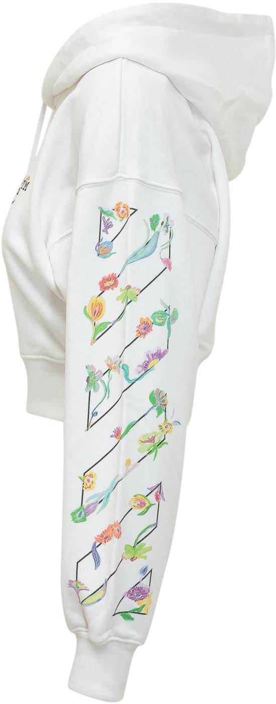 26SS 오프화이트 후드 티셔츠 2BB056S26FLE0010110 WHITE - OFF WHITE