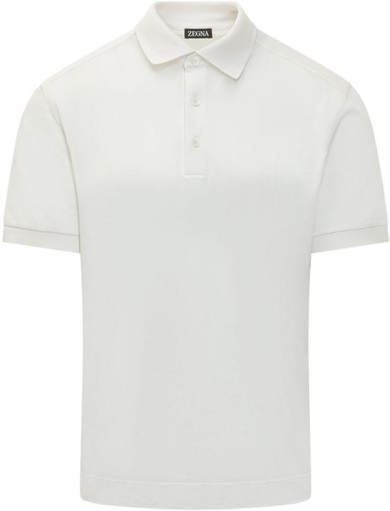 26SS 에르메네질도제냐 폴로 티셔츠 UH341A3H786N01 WHITE