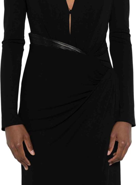 25FW 베르사체 숏 원피스 10216231A144751B000 BLACK - VERSACE