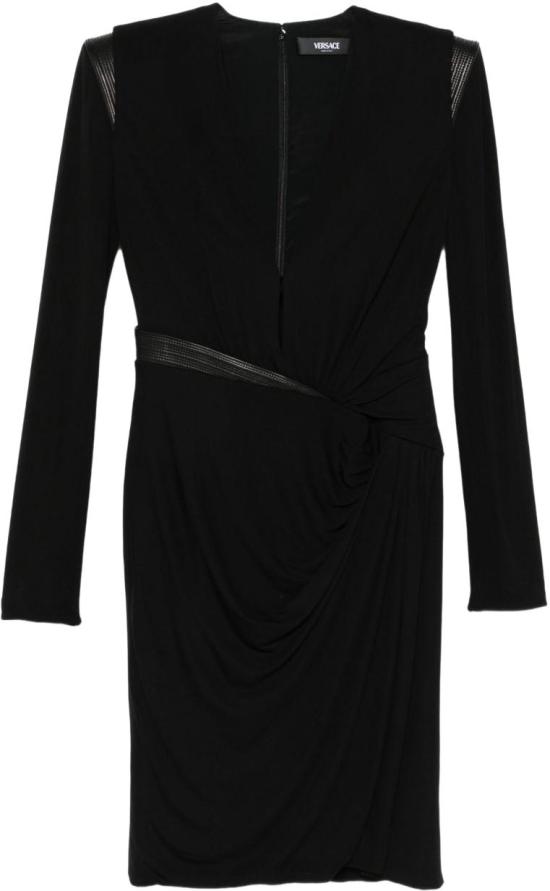 25FW 베르사체 숏 원피스 10216231A144751B000 BLACK
