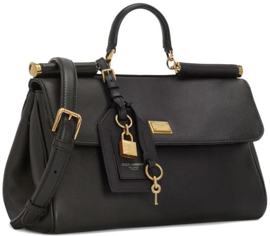 26SS 돌체앤가바나 마이 시실리 핸드백 BB7782B732180999 BLACK - DOLCE & GABBANA