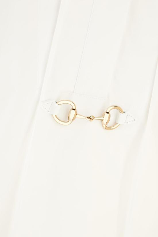 25FW 구찌 스빗 타이 넥 셔츠 831912Z8B2P9000 WHITE - GUCCI