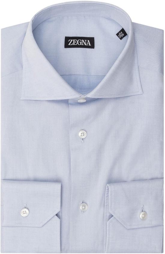 26SS 에르메네질도제냐 긴팔 셔츠 R301353A39MS0BA432 LICHTBLUE
