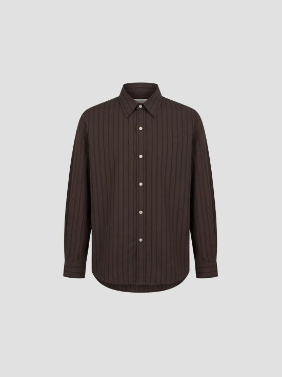 26SS 엠에프펜 긴팔 셔츠 M126003 DB TRP STR DARK BROWN TRIPLE STRIPE