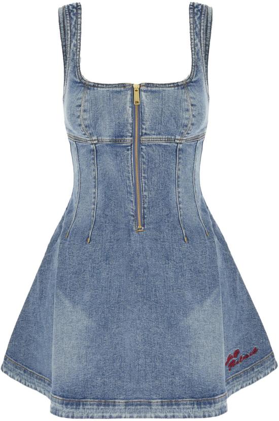 26SS 셀프 포트레이트 숏 원피스 RS26812SBLBLUE DIVERS