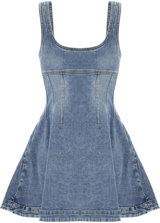 26SS 셀프 포트레이트 숏 원피스 RS26812SBLBLUE DIVERS - SELF PORTRAIT