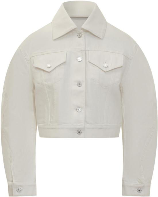 25FW 지방시 데님 자켓 BW00SK516T130 WHITE