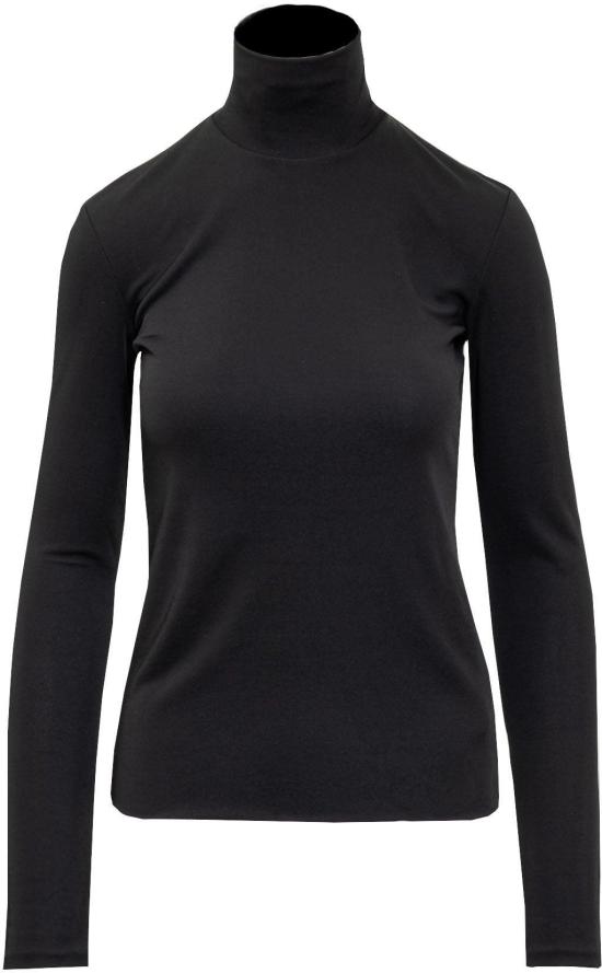  질샌더 긴팔 티셔츠 J04NH0001J65016001 BLACK