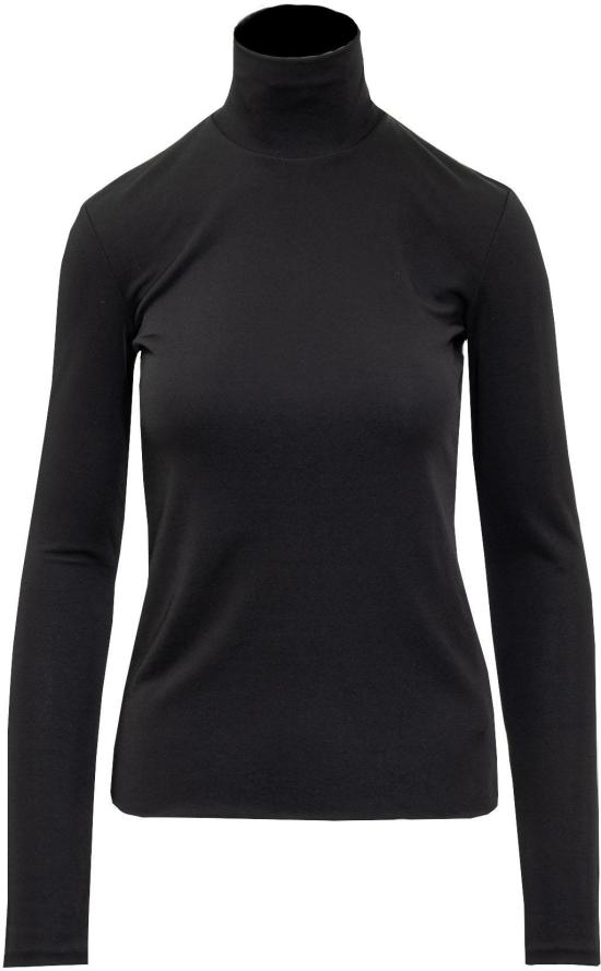  질샌더 긴팔 티셔츠 J04NH0001J65016001 BLACK