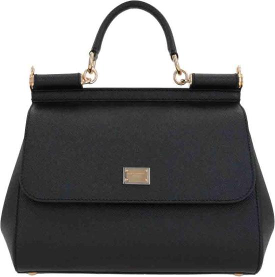 26FW 돌체앤가바나 라지 시실리 핸드백 BB6002B100180999 BLACK