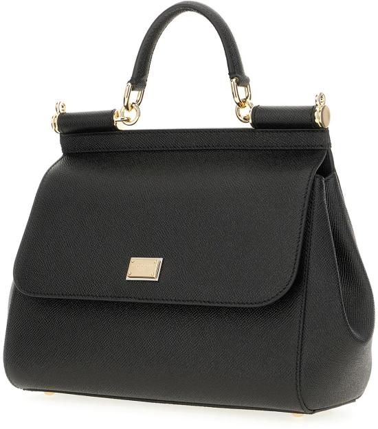 26SS 돌체앤가바나 라지 시실리 핸드백 BB6002B100180999 BLACK - DOLCE & GABBANA