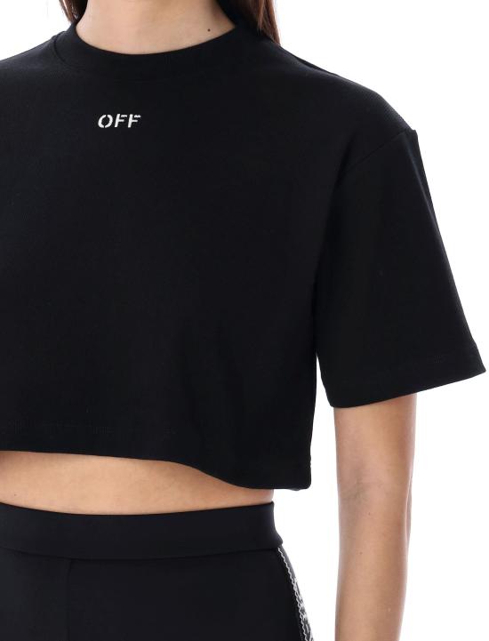 26SS 오프화이트 반팔 티셔츠 OWAA081C99JER004 BLACK - OFF WHITE