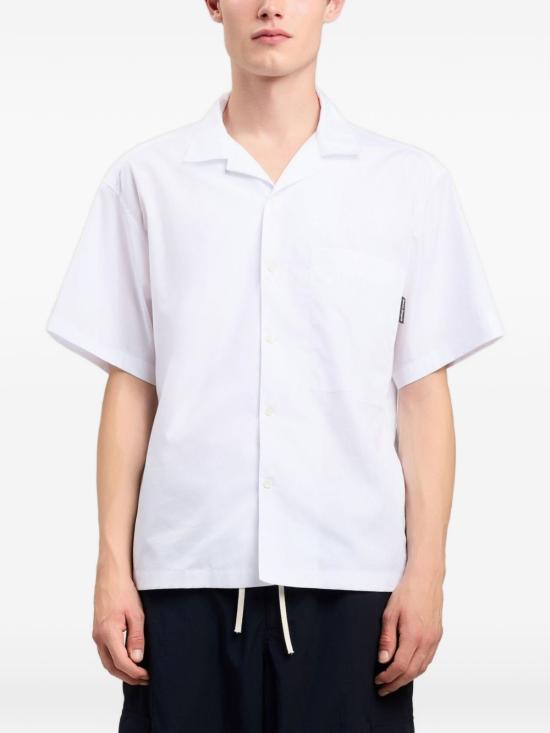 26SS 팜앤젤스 반팔 셔츠 PMGG00AS26 FAB0010310 Off white black - PALM ANGELS