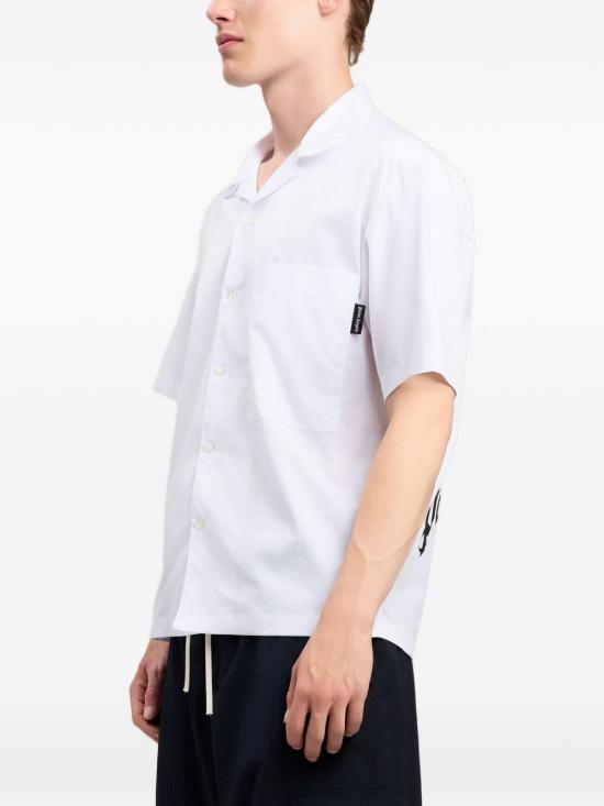 26SS 팜앤젤스 반팔 셔츠 PMGG00AS26 FAB0010310 Off white black - PALM ANGELS