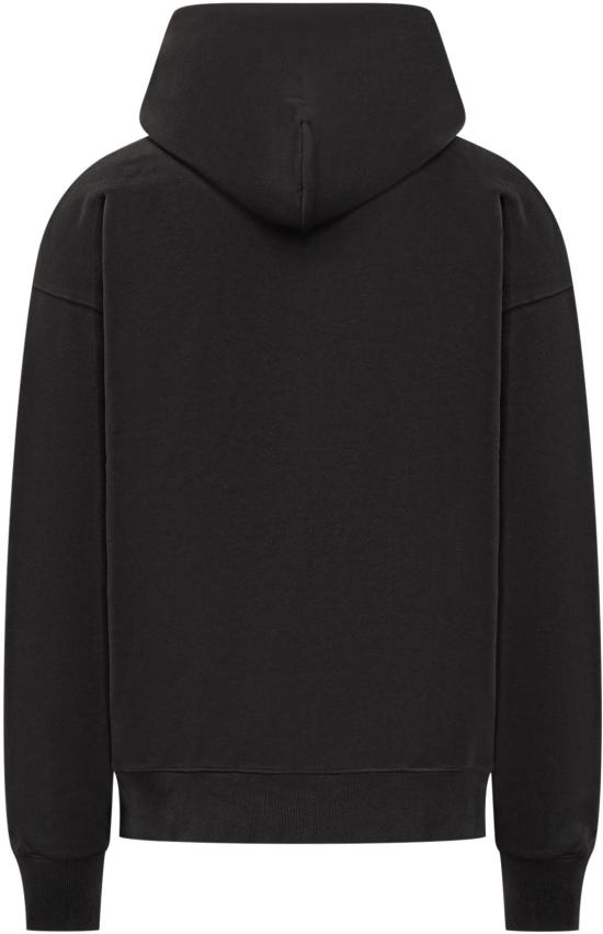 25FW 오프화이트 카라바조 프린트 후드 티셔츠셔츠 OMBB085F25FLE00W1016 BLACK - OFF WHITE